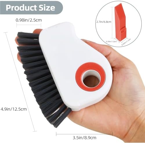 2 in 1 Groove Cleaning Brush, Grout Cleaner Tool & Multifunction Window Track - Image 2