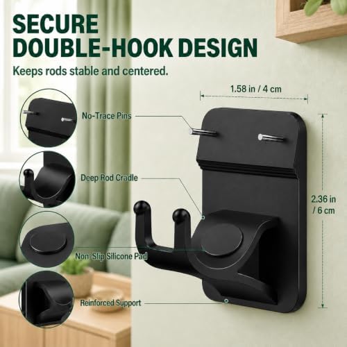 No Drill Curtain Rod Brackets - Image 3