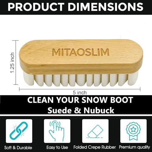 Crepe Suede Rubber Brush for Cleaning Snow Boots – 2025 Upgrade No Water Needed - Image 6