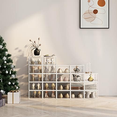 SEE SPRING XXX-Large Fit Size 14 Shoe Storage Box, Shoe Rack Sneaker Container - Image 6