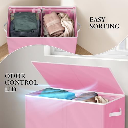 Simple Houseware Double Laundry Hamper - Image 6