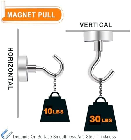 MIKEDE Magnetic Hooks 30Lbs+ Strong Magnetic Hook - Image 3