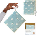 Papaya Swedish Dishcloths for Kitchen, 2 Reusable Paper Towels, 1 Hook by Papaya