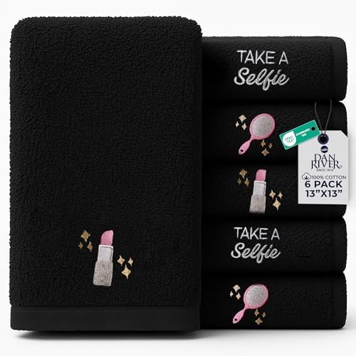 DAN River Black Makeup Towels by DanRiver