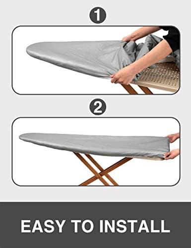 Ironing Board Cover and Pad-Extra Thick Natural Cotton- 15"x54" - Image 5