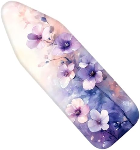 Nuxovilar Watercolor Purple Pink Ironing Board Cover Cotton 15"x54" by Nuxovilar