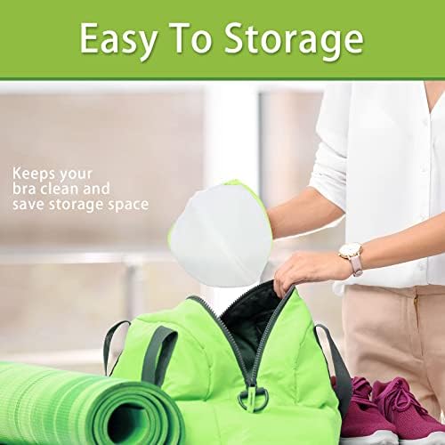 Shappy 6 Pcs Bra Washing Bag for Laundry Storage Women 7.87 Inch Green - Image 6