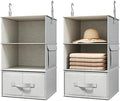 2 Pack 3-Shelf Hanging Closet Organizer by Vailando