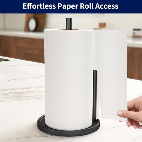Jesginboo Paper Towel Holder Countertop, Paper Roll Holder - Image 2