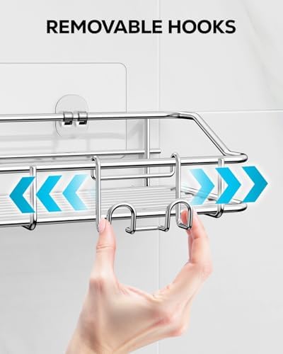 Nieifi Shower Caddy Adhesive, Shower Shelves, Shampoo Holder - Image 5