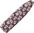 Halloween Ethnic Skull Ironing Board Cover, Boho Style Graffiti Skulls 15x54 by Daulesho
