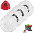 4 Pack Mop Head Replacement & 1 Pack Base Compatible by HiBaby