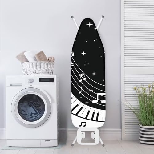 GLENLCWE White Music Piano Ironing Board Cover-15x 54 Standard Size Ironing - Image 3