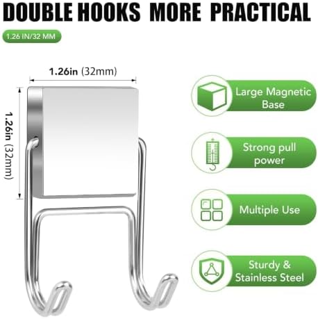 MIKEDE Magnetic Hooks Heavy Duty 100lbs Strong Magnet - Image 2