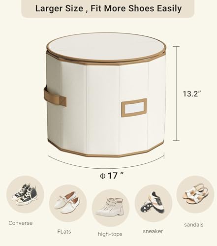Round Shoe Organizer, Fan Dividers - Image 4