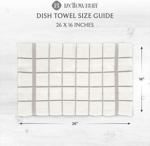 100% Cotton Terry Dish Towels, 4 Pack 16 x26 Inches, Super Soft and Absorbent - Image 4