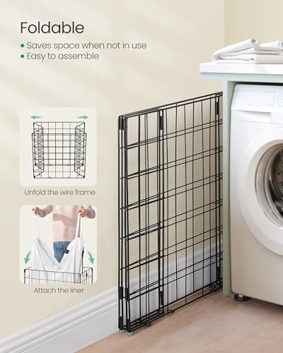 SONGMICS Laundry Hamper, Collapsible, 34.3 Gal. - Image 6