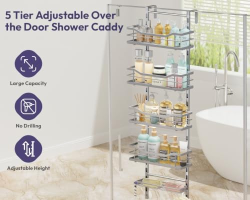 SWTYMIKI Over the Door Shower Caddy - Image 3
