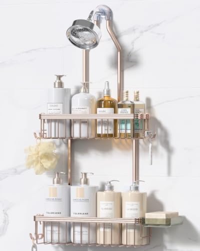YASONIC Never Rust Shower Caddy Hanging, Aluminum Shower Racks by YASONIC