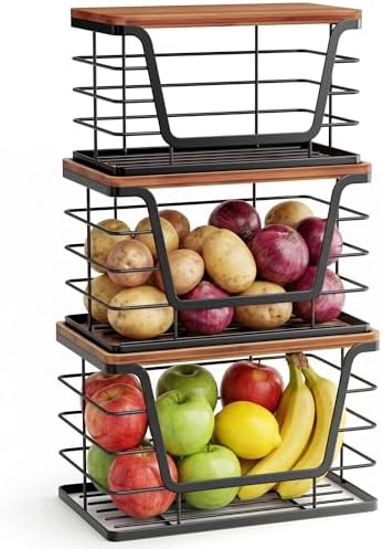 ALOCEO 3 Pack Stackable Storage Bins - Image 4
