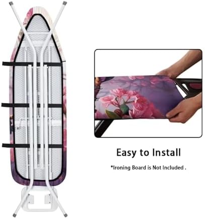 Hummingbird Flower Ironing Board Cover and Pad 15x54 Iron Board Protective - Image 5