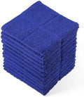 Glynniss Blue Dish Cloths Kitchen Highly Absorbent Navy Dish Rags 100% Cotton by Glynniss