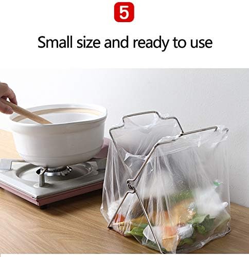 Desktop Trash Bag Holder, Small Garbage Bag Rack, Home Kitchen Countertop - Image 8
