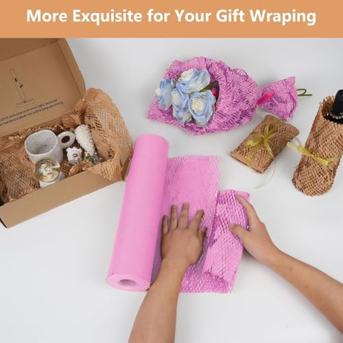 Honeycomb Packing Paper, Recyclable Moving Supplies Bubble Packing Wrap - Image 4