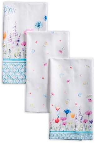 Maison d' Hermine Kitchen Towels Set of 3 Reusable 100% Cotton 27.50" x 20" by MaisondHermine