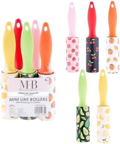 5pc Fruit Mini Lint Roller Value Pack by Expressions