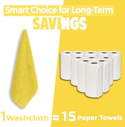 DAN RIVER 24 Pack Cotton Wash Cloths Set - Image 6