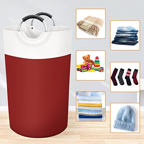 BlissTotes 90L Laundry Basket, Freestanding Collapsible Hamper - Image 4