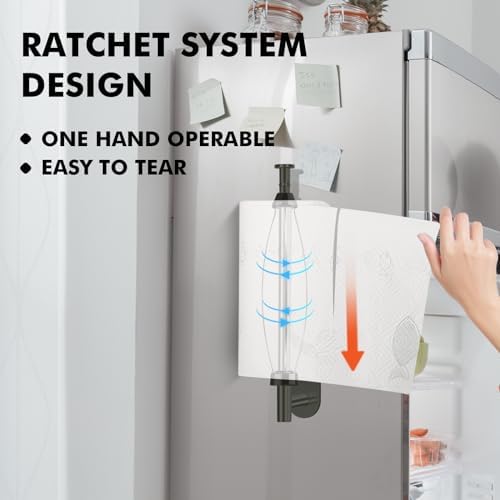 KIHOGEM Magnetic Paper Towel Holder, One Hand Operable - Image 3