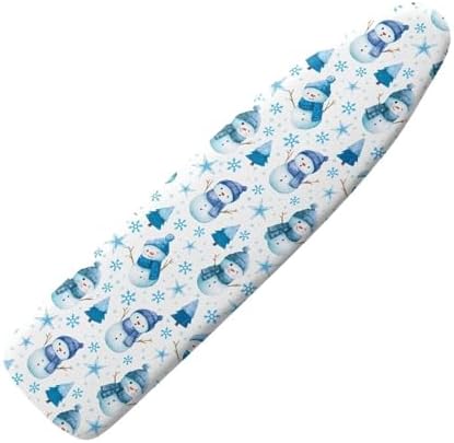Snowman Ironing Board Cover Extra Thick Heavy Duty Padded 3 Layers, Christmas by Hinthetall