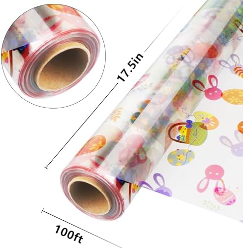JOYIT 100ft Easter Cellophane Wrap Roll - Image 2