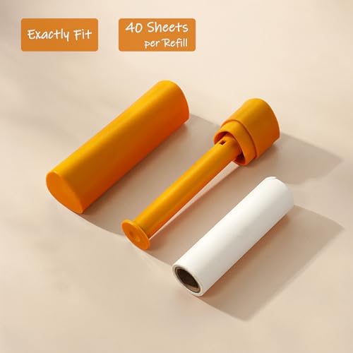 3.7 inch Lint Roller Refills for Portable Travel Lint Rollers, 6 Rolls by 40 - Image 3