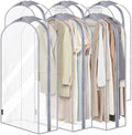 BALEINE 6PK Clear Garment Bags for Hanging Clothes by BALEINE