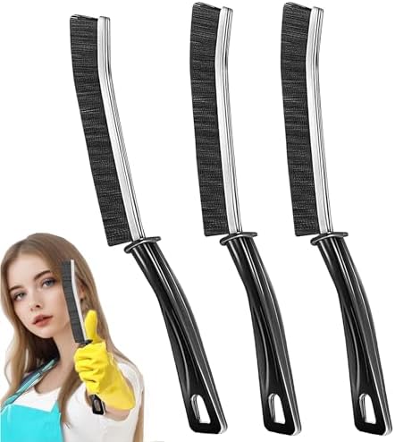 3Pcs Hard-bristled Crevice Cleaning Brush, Bathroom Cleaner Tools by BSFRNF