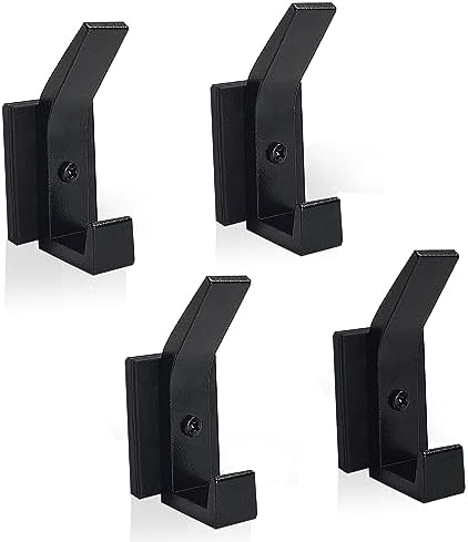 TSUYA 4 Pack Heavy Duty Magnetic Double Hooks Home Cruise Closet Organizer by TSUYA