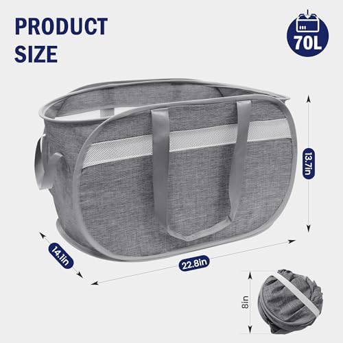 Collapsible Tear Proof Laundry Baskets - Image 3