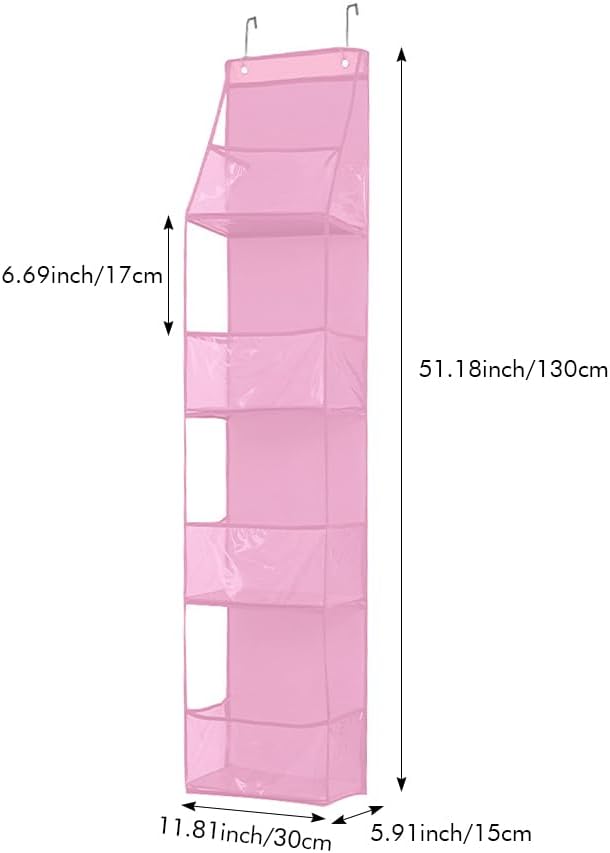 Hanging Closet Organizer, 4 Shelf Over The Door Organizer - Image 3