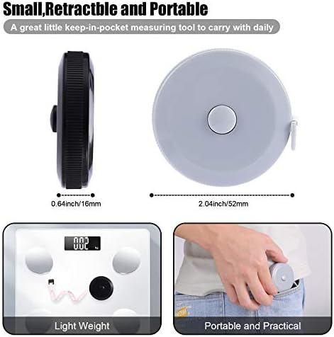Measuring Tape Retractable, 60 Inch Soft Fabric Tape Measure - Image 2