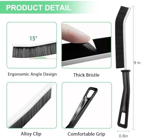 12PCS Crevice Cleaning Brush, Hard Bristle Grout Scrub Brushes - Image 6