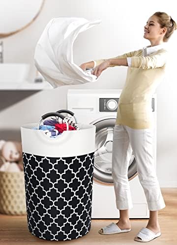 Large Laundry Basket, 115L Tall Collapsible Hamper - Image 6