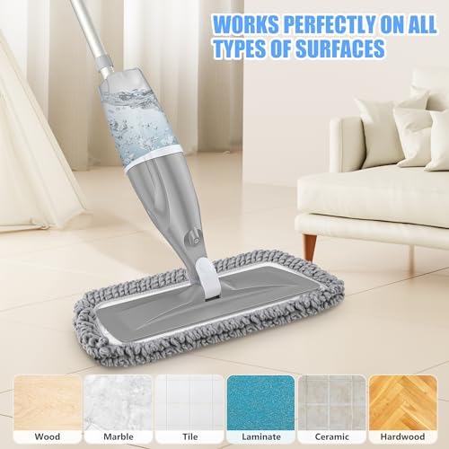 Microfiber Spray Mops for Floors Cleaning: Wet Dust Mop Hardwood Floor Mop - Image 4