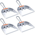 Mumufy 4 Pack 12" Heavy Duty Metal Dustpan by Mumufy