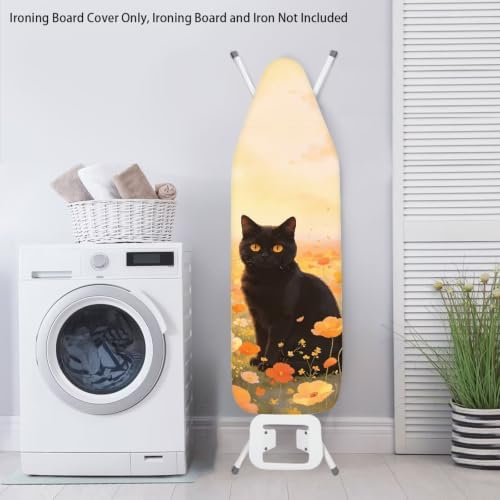 Black Cat Ironing Board Cover and Pad Cover - Image 3