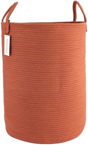 XUANGUO Cotton Rope Laundry Basket Hamper by XUANGUO