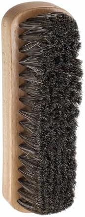 HARFINGTON Shoe Cleaning Brush 7"x2" Beech Wood Horsehair Boot Polish Brushes by HARFINGTON