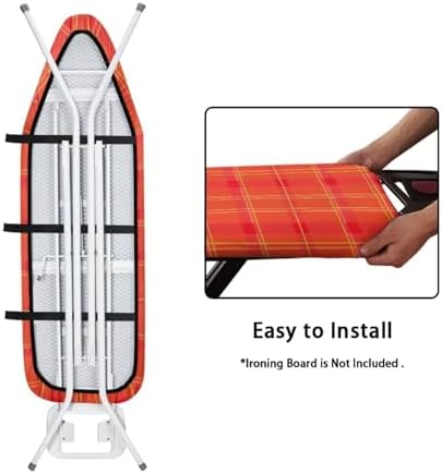 Ironing Board Replacement Cover Red Grid Resist Scorching Ironing Board Cover - Image 4